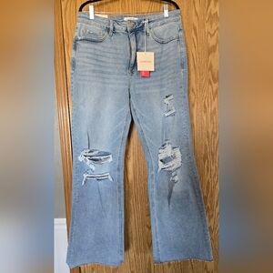 Love Women's Light Blue Distressed Jeans